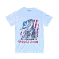 Brooke Eden Face T-Shirt American Flag White