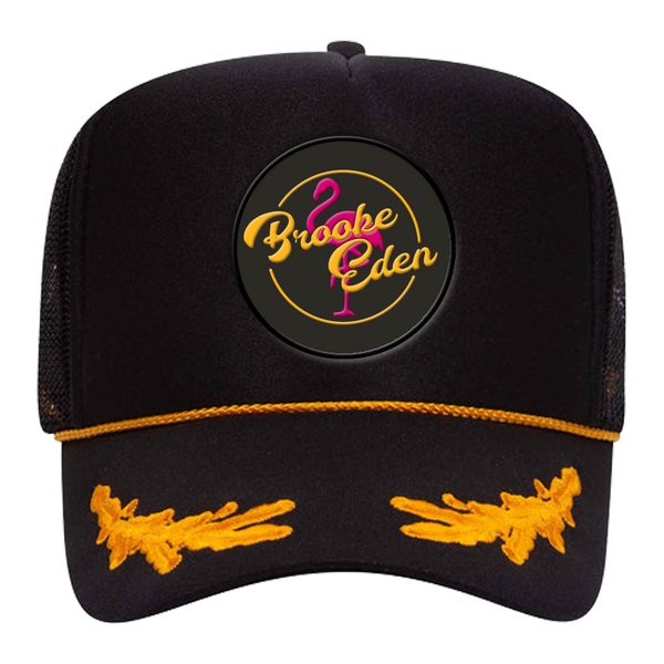 Brooke Eden Black Captain's Hat